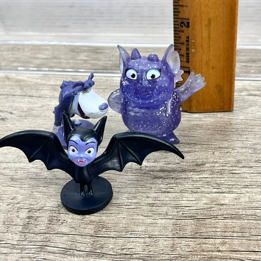 Disney Junior VAMPIRINA Mini Figures Wolfie, Vamperina & Gregoria Set Of 3
